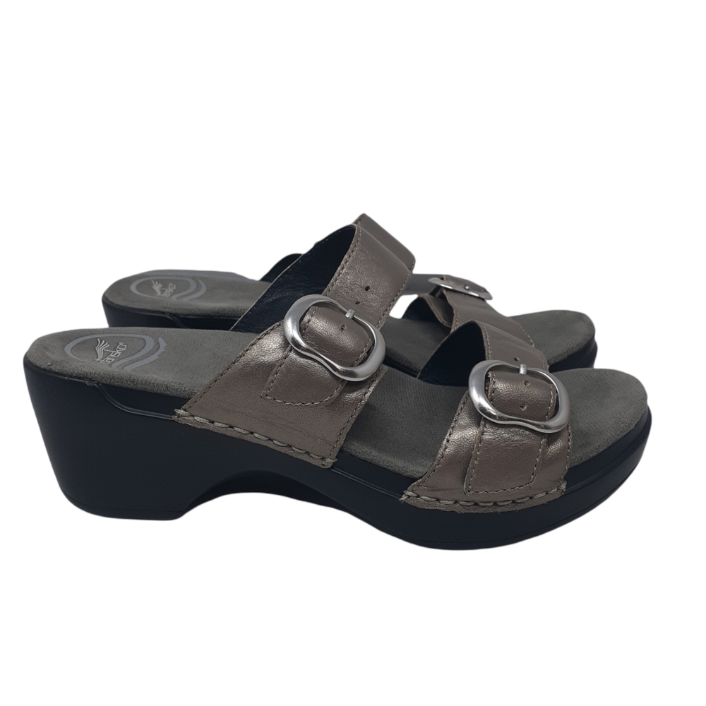 Dansko Sophie Metallic Slide Size 36